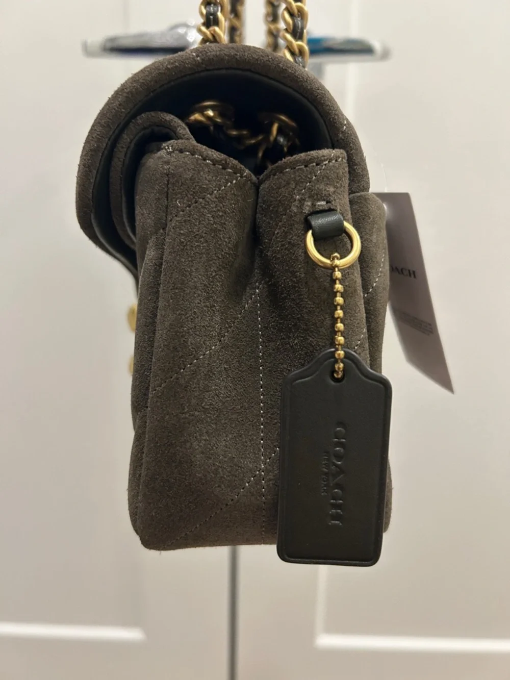 Coach (NWT) Tabby Shoulder Bag 26 With Quilting in Olive - Picture 5 of 16